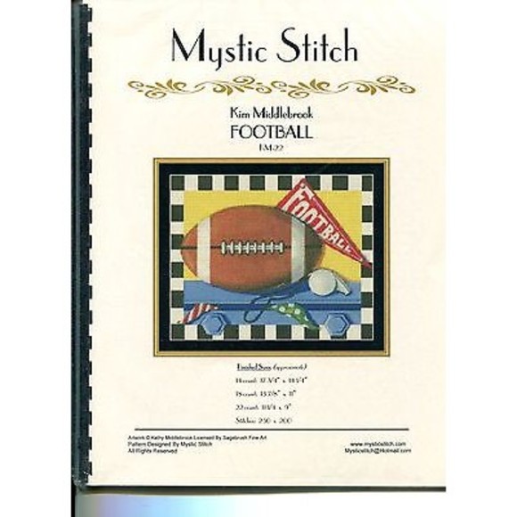 Football - Cross Stitch Chart by Mystic Stitch - Picture 1 of 1